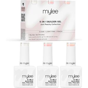 Mylee 5 In 1 Builder Base Strengthening Gel Trio 3x15ml, Uv/led Nail Polish Coa Mylee 5 In 1 Builder Base Strengthening Gel Trio 3x15ml, Uv/led Nail Polish Coa