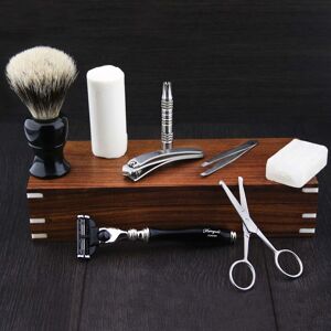 Haryalilondon 3 Edge Razor Kit Cartridge Shaving Set Gift Set 9 Pc Luxury Kit Tweezers, Cutter Haryalilondon 3 Edge Razor Kit Cartridge Shaving Set Gift Set 9 Pc Luxury Kit Tweezers, Cutter