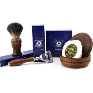 Haryali London Men'S Handmade Wood Shaving Set 5 Edge Razor, Synthetic Hair Brush, Soap & Bowl Haryali London Men'S Handmade Wood Shaving Set 5 Edge Razor, Synthetic Hair Brush, Soap & Bowl
