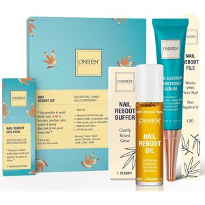 Onsen Secret Complete Nail Reboot Kit W/cuticle Oil 10ml, Nail File 120/180 Gri Onsen Secret Complete Nail Reboot Kit W/cuticle Oil 10ml, Nail File 120/180 Gri