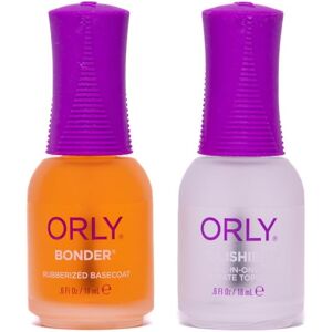 Orly Bonder Basecoat & Polishield Topcoat Duo Long-Lasting Nail Varnish Base Orly Bonder Basecoat & Polishield Topcoat Duo Long-Lasting Nail Varnish Base