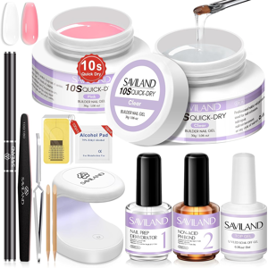 Does Not Apply Quick-Dry Builder Nail Gel Kit: Clear Pink Builder Hard Gels With Mini Uv Light, Does Not Apply Quick-Dry Builder Nail Gel Kit: Clear Pink Builder Hard Gels With Mini Uv Light,