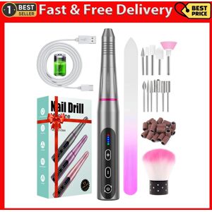 Vkomo Electric Nail Files, Cordless Nail Drill Rechargeable, 5 Adjustable Speed E File Vkomo Electric Nail Files, Cordless Nail Drill Rechargeable, 5 Adjustable Speed E File