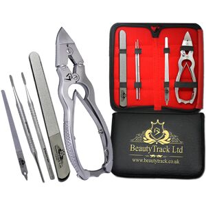 Beautytrack 6.5\" Chiropodist Nail Clippers Cutters 5 Pieces Thick Toenails Nippers Files Kit Beautytrack 6.5\" Chiropodist Nail Clippers Cutters 5 Pieces Thick Toenails Nippers Files Kit