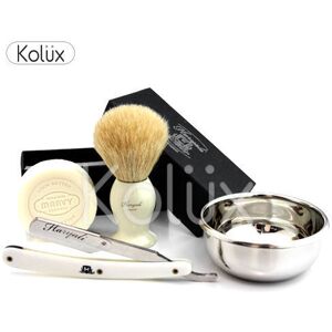 Haryali London Vintage Barber Set Straight Cut Throat Style Shaving Razor And Badger Hair Brush Haryali London Vintage Barber Set Straight Cut Throat Style Shaving Razor And Badger Hair Brush