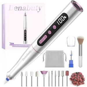 Does Not Apply Denabuty Cordless Electric Nail Drill Machine, 13 In 1 Nail File Kit 35000rpm E Does Not Apply Denabuty Cordless Electric Nail Drill Machine, 13 In 1 Nail File Kit 35000rpm E