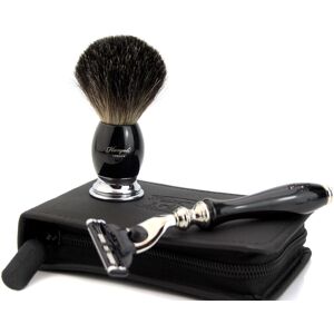Haryali London Men'S Shaving Kit Badger Shaving Brush And 3 Edge Razor With Travel Leather Case Haryali London Men'S Shaving Kit Badger Shaving Brush And 3 Edge Razor With Travel Leather Case