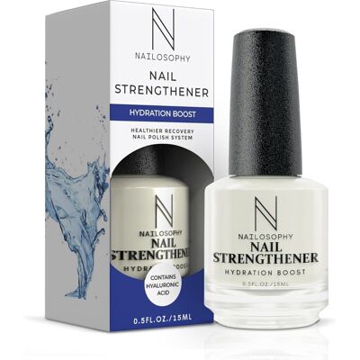 Nailosophy Nail Strengthener & Nail Hardener For Damaged Nails - Hydrates, Moisturises, Fo Nailosophy Nail Strengthener & Nail Hardener For Damaged Nails - Hydrates, Moisturises, Fo