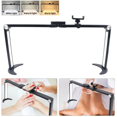 Vns Led Nail Art Beauty Lamp Foldable Desk Manicure Dimmable Fill Light Phone Holder Vns Led Nail Art Beauty Lamp Foldable Desk Manicure Dimmable Fill Light Phone Holder