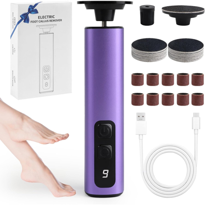 Branded Electric Foot File Hard Skin Remover, 2 In 1 Foot Sander Grinder With 9 Adjustab Branded Electric Foot File Hard Skin Remover, 2 In 1 Foot Sander Grinder With 9 Adjustab