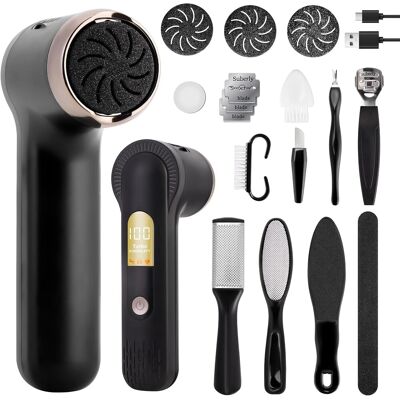 Haetfire Electric Foot Callus Remover For Feet, Rechargeable Portable Electronic Foot Fi Haetfire Electric Foot Callus Remover For Feet, Rechargeable Portable Electronic Foot Fi