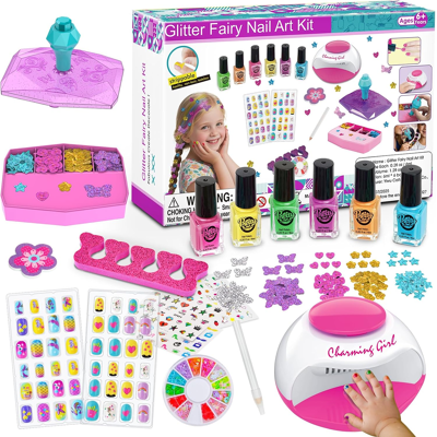 Does Not Apply Kids Nail Art Kit For Girls, Nail Polish Set Girls Toys Nail Varnish Sets Girl G Does Not Apply Kids Nail Art Kit For Girls, Nail Polish Set Girls Toys Nail Varnish Sets Girl G