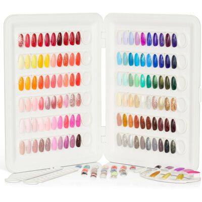 Mylee - Gel Polish Swatch Book 120 - Detachable - 120 Slots - Nail Display Mylee - Gel Polish Swatch Book 120 - Detachable - 120 Slots - Nail Display