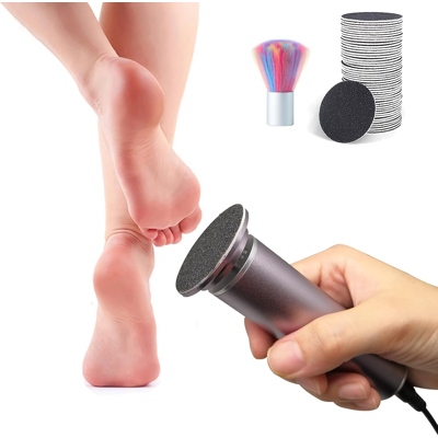 Does Not Apply Electric Foot File Pedicure Sander Hard Skin Remover 60 Discs Grey Does Not Apply Electric Foot File Pedicure Sander Hard Skin Remover 60 Discs Grey