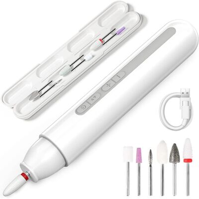 Touchbeauty 6 In 1 Electric Cordless Manicure Pedicure Nail Files Set, Electric Touchbeauty 6 In 1 Electric Cordless Manicure Pedicure Nail Files Set, Electric