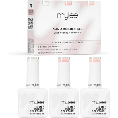 Mylee 5 In 1 Builder Base Strengthening Gel Trio 3x15ml, Uv/led Nail Polish Coat Mylee 5 In 1 Builder Base Strengthening Gel Trio 3x15ml, Uv/led Nail Polish Coat