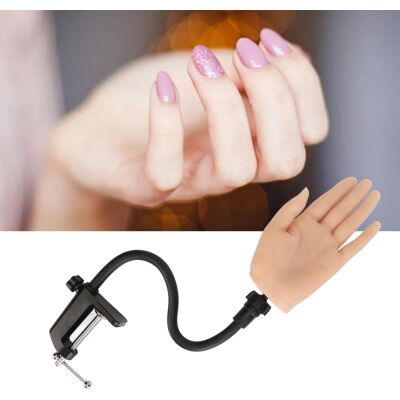 Care+ Nail Art Practice Hand Bendable Joints Silicone Artificial Nail Training Han New Care+ Nail Art Practice Hand Bendable Joints Silicone Artificial Nail Training Han New