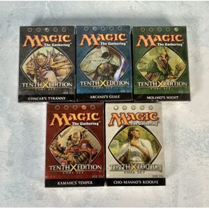Mtg Magic The Gathering Tenth 10th X Edition Core Set Of 5 Theme Decks Sealed Mtg Magic The Gathering Tenth 10th X Edition Core Set Of 5 Theme Decks Sealed