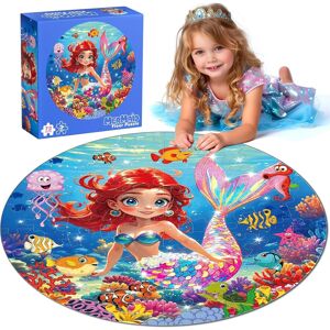 Ppotyo 72 Pieces Mermaid Shimmery Floor Jigsaw Puzzle For Kids Preschool Educational L Ppotyo 72 Pieces Mermaid Shimmery Floor Jigsaw Puzzle For Kids Preschool Educational L