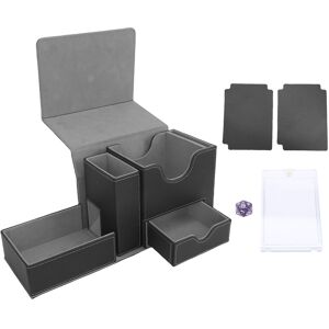 ˘ Card Deck Box Pu Leather Magnetic Card Storage Organizer Case With Dice Drawer ˘ Card Deck Box Pu Leather Magnetic Card Storage Organizer Case With Dice Drawer