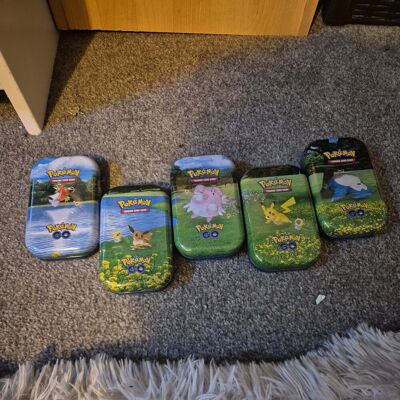 Pokemon Tcg Go Mini Tin X5 Complete Art Set 2022 *brand New Factory Sealed* Pokemon Tcg Go Mini Tin X5 Complete Art Set 2022 *brand New Factory Sealed*