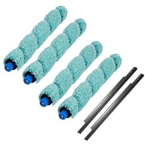 Sodial 2x(6pcs Floor Washing Robotic Cleaner Main Brush & Scraper Replacement For9742 Sodial 2x(6pcs Floor Washing Robotic Cleaner Main Brush & Scraper Replacement For9742