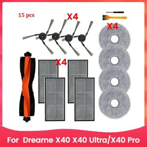 Sodial 3x(Main Side Brush For X40 X40 Ultra/x40 Pro Robot Vacuum Cleaner Mop Pads5605 Sodial 3x(Main Side Brush For X40 X40 Ultra/x40 Pro Robot Vacuum Cleaner Mop Pads5605