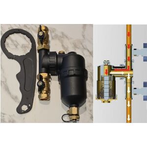 Corgi Magnetic Boiler Filter 22mm Inline For Central Heating Inc Iso Valves Tc-Filter Corgi Magnetic Boiler Filter 22mm Inline For Central Heating Inc Iso Valves Tc-Filter