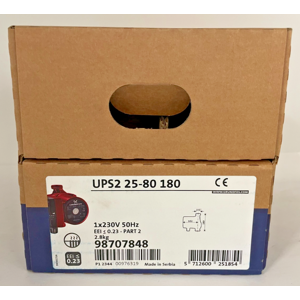 Grundfos Ups2 25-80 180 Light Commercial Heating Circulating Pump 98707848 Bnib Grundfos Ups2 25-80 180 Light Commercial Heating Circulating Pump 98707848 Bnib