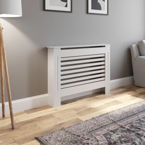 Radilux Radiator Cover Medium - White Horizontal Pattern 1120mm Modern Mdf Radilux Radiator Cover Medium - White Horizontal Pattern 1120mm Modern Mdf