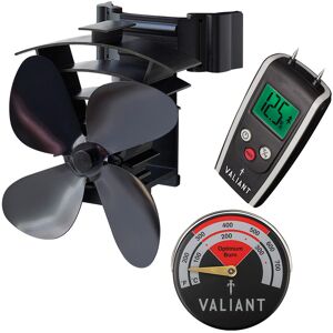 Valiant Remora Stove Fan, Moisture Meter And Stove Thermometer In Red Valiant Remora Stove Fan, Moisture Meter And Stove Thermometer In Red