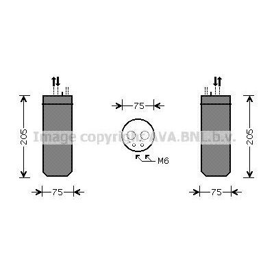PRASCO AID210 Aluminium Dehumidifier Bottle for Audi/Seat - Dehumidifier Bottle PRASCO AID210 Aluminium Dehumidifier Bottle for Audi/Seat - Dehumidifier Bottle