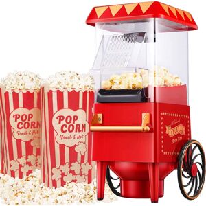 Almineez Carnival Retro Style Fun Popcorn Machine Vintage Electric Hot Air Popcorn Maker Almineez Carnival Retro Style Fun Popcorn Machine Vintage Electric Hot Air Popcorn Maker