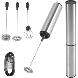 Sodial 3x(Milk Frother Handheld Coffee Frother Electric Whisk, Usb Rechargeable6809 Sodial 3x(Milk Frother Handheld Coffee Frother Electric Whisk, Usb Rechargeable6809