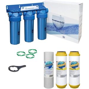 Aquafilter 3 Stage 10\" Water Purifier And Softening Filter Kit 3/4\ Aquafilter 3 Stage 10\" Water Purifier And Softening Filter Kit 3/4\