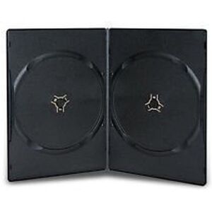 Uc Media 100 X Double Black 7 Mm With Spine For 2 Discs Slim Store Dvd/cd/blu-Ray Case Uc Media 100 X Double Black 7 Mm With Spine For 2 Discs Slim Store Dvd/cd/blu-Ray Case