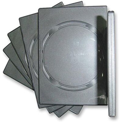 Dragon 100x DVD Case 7mm Black Double DVD case Dragon 100x DVD Case 7mm Black Double DVD case