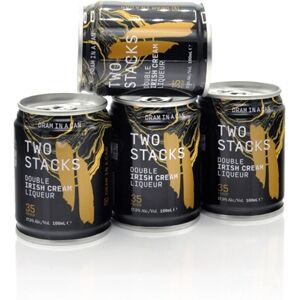 Two Stacks Double Irish Cream Liqueur in Can 4pk 4 x 100ml Two Stacks Double Irish Cream Liqueur in Can 4pk 4 x 100ml