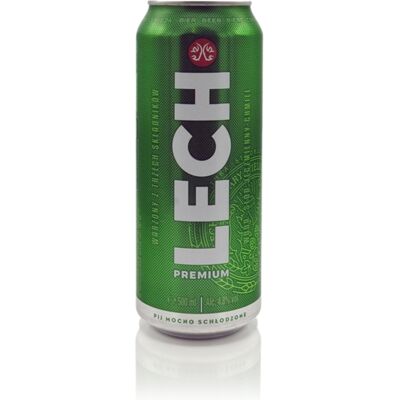 Lech Polish Lager 4.8% ABV 500ml Lech Polish Lager 4.8% ABV 500ml