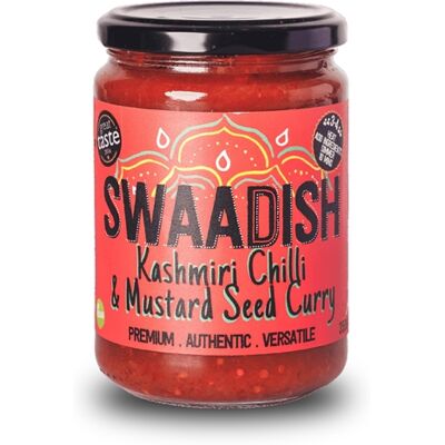Swaadish Kashmiri Chilli And Mustard Seed Curry Sauce 350g Swaadish Kashmiri Chilli And Mustard Seed Curry Sauce 350g