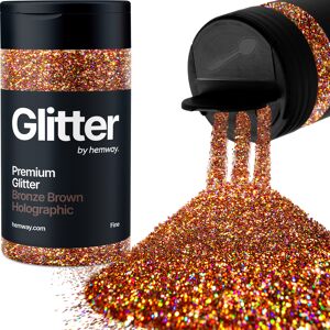Hemway Glitter Shaker 125g / 4.4oz Bronze Brown Holographic Cosmetic, Festival, Epoxy Resin, Crafts Hemway Glitter Shaker 125g / 4.4oz Bronze Brown Holographic Cosmetic, Festival, Epoxy Resin, Crafts