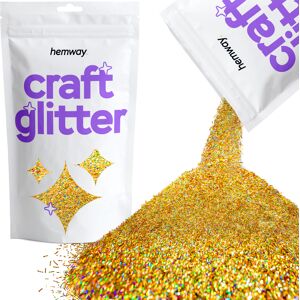 Hemway Craft Glitter 100g / 3.5oz Gold Holographic Fibre Strands Epoxy Resin, DIY, Tumbler, Decoration Hemway Craft Glitter 100g / 3.5oz Gold Holographic Fibre Strands Epoxy Resin, DIY, Tumbler, Decoration