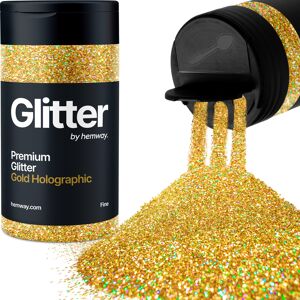 Hemway Glitter Shaker 125g / 4.4oz Gold Holographic Cosmetic, Festival, Epoxy Resin, Crafts Hemway Glitter Shaker 125g / 4.4oz Gold Holographic Cosmetic, Festival, Epoxy Resin, Crafts