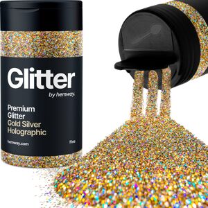 Hemway Glitter Shaker 125g / 4.4oz Gold Silver Holographic Cosmetic, Festival, Epoxy Resin, Crafts Hemway Glitter Shaker 125g / 4.4oz Gold Silver Holographic Cosmetic, Festival, Epoxy Resin, Crafts