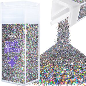 Hemway Craft Glitter Shaker 130g / 4.6oz Gun Metal Grey Holographic Epoxy Resin, DIY, Tumbler, Decoration Hemway Craft Glitter Shaker 130g / 4.6oz Gun Metal Grey Holographic Epoxy Resin, DIY, Tumbler, Decoration