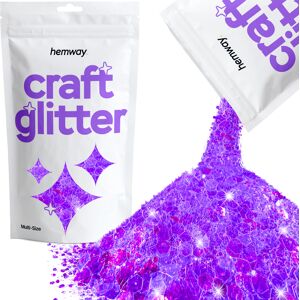 Hemway Multi-Size Craft Glitter 100g / 3.5oz Fluorescent Purple Epoxy Resin, DIY, Tumbler, Decoration Hemway Multi-Size Craft Glitter 100g / 3.5oz Fluorescent Purple Epoxy Resin, DIY, Tumbler, Decoration