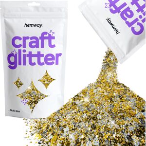 Hemway Multi-Size Craft Glitter 100g / 3.5oz Gold Silver Epoxy Resin, DIY, Tumbler, Decoration Hemway Multi-Size Craft Glitter 100g / 3.5oz Gold Silver Epoxy Resin, DIY, Tumbler, Decoration