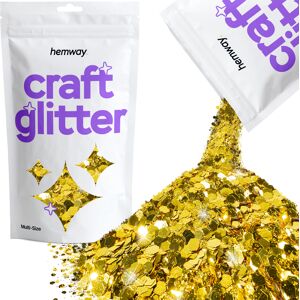 Hemway Multi-Size Craft Glitter 100g / 3.5oz Gold Epoxy Resin, DIY, Tumbler, Decoration Hemway Multi-Size Craft Glitter 100g / 3.5oz Gold Epoxy Resin, DIY, Tumbler, Decoration