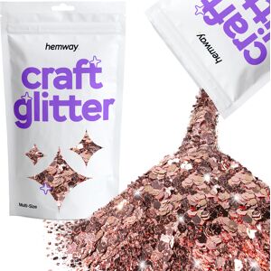 Hemway Multi-Size Craft Glitter 100g / 3.5oz Light Rose Gold Epoxy Resin, DIY, Tumbler, Decoration Hemway Multi-Size Craft Glitter 100g / 3.5oz Light Rose Gold Epoxy Resin, DIY, Tumbler, Decoration