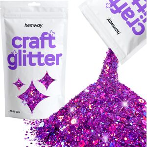 Hemway Multi-Size Craft Glitter 100g / 3.5oz Purple Holographic Epoxy Resin, DIY, Tumbler, Decoration Hemway Multi-Size Craft Glitter 100g / 3.5oz Purple Holographic Epoxy Resin, DIY, Tumbler, Decoration